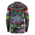 Merry Christmas New Zealand Warriors Long Sleeve Shirt Aboriginal Santa Rugby Mascot
