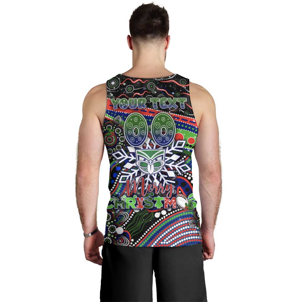 Merry Christmas New Zealand Warriors Men Tank Top Aboriginal Santa Rugby Mascot