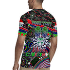 Merry Christmas New Zealand Warriors Rugby Jersey Aboriginal Santa Rugby Mascot