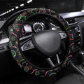 Merry Christmas New Zealand Warriors Steering Wheel Cover Aboriginal Santa Rugby Mascot