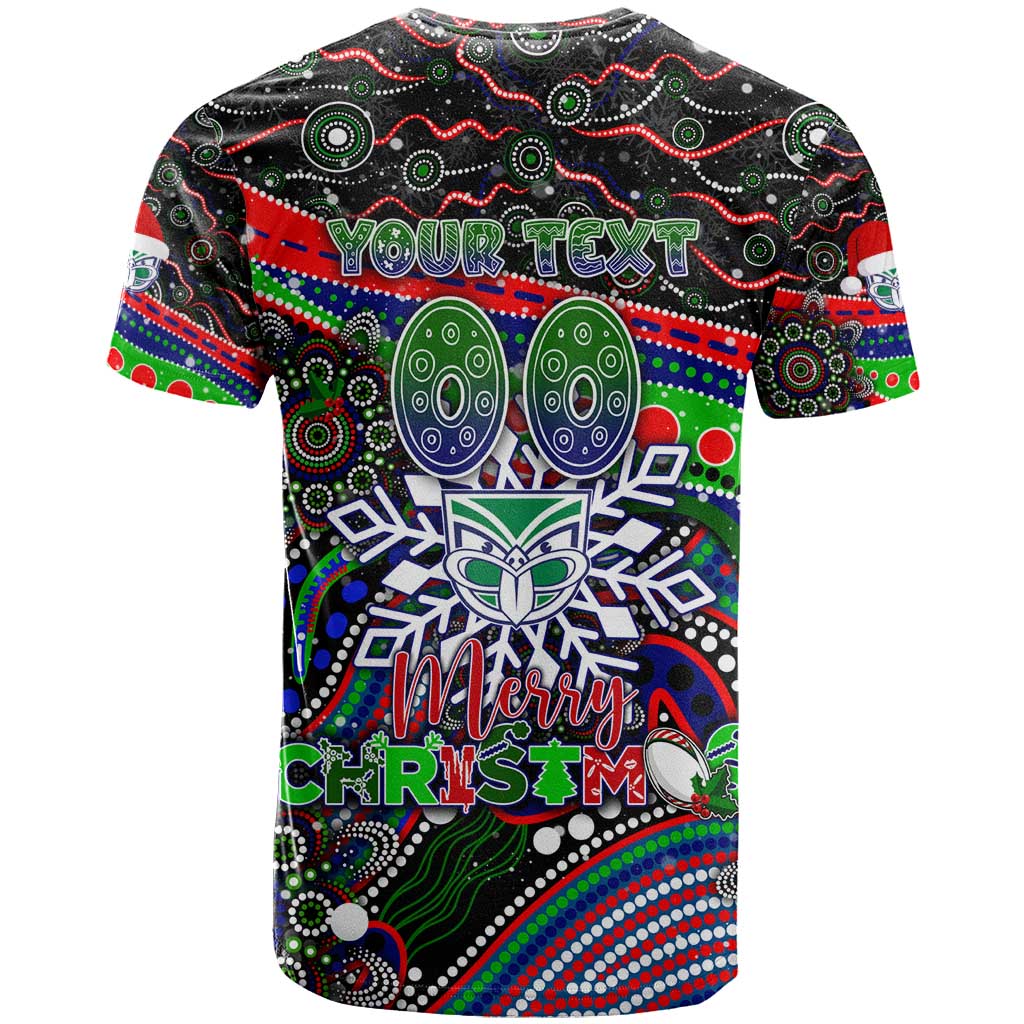 Merry Christmas New Zealand Warriors T Shirt Aboriginal Santa Rugby Mascot