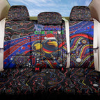 Merry Christmas AFL Adelaide Crows Back Car Seat Cover Aboriginal Santa Football Mascot