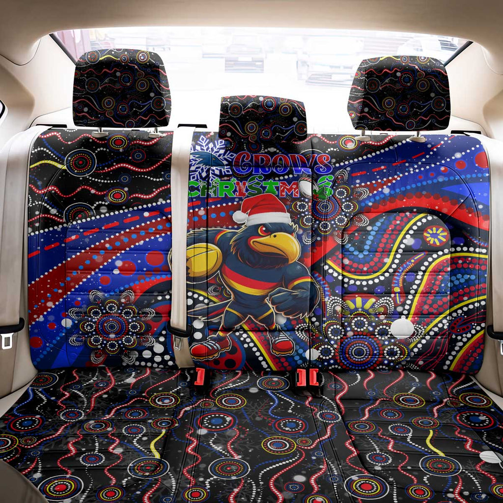 Merry Christmas AFL Adelaide Crows Back Car Seat Cover Aboriginal Santa Football Mascot