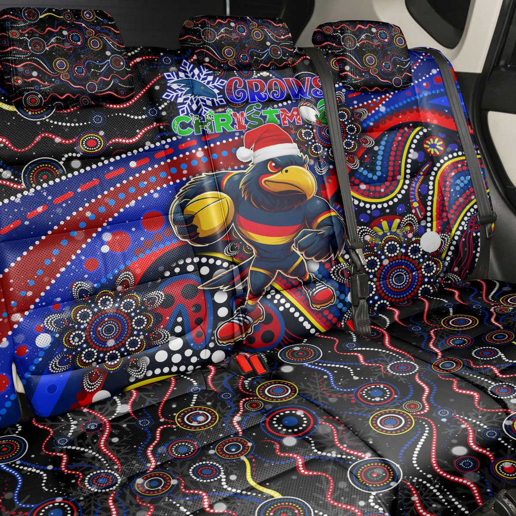Merry Christmas AFL Adelaide Crows Back Car Seat Cover Aboriginal Santa Football Mascot