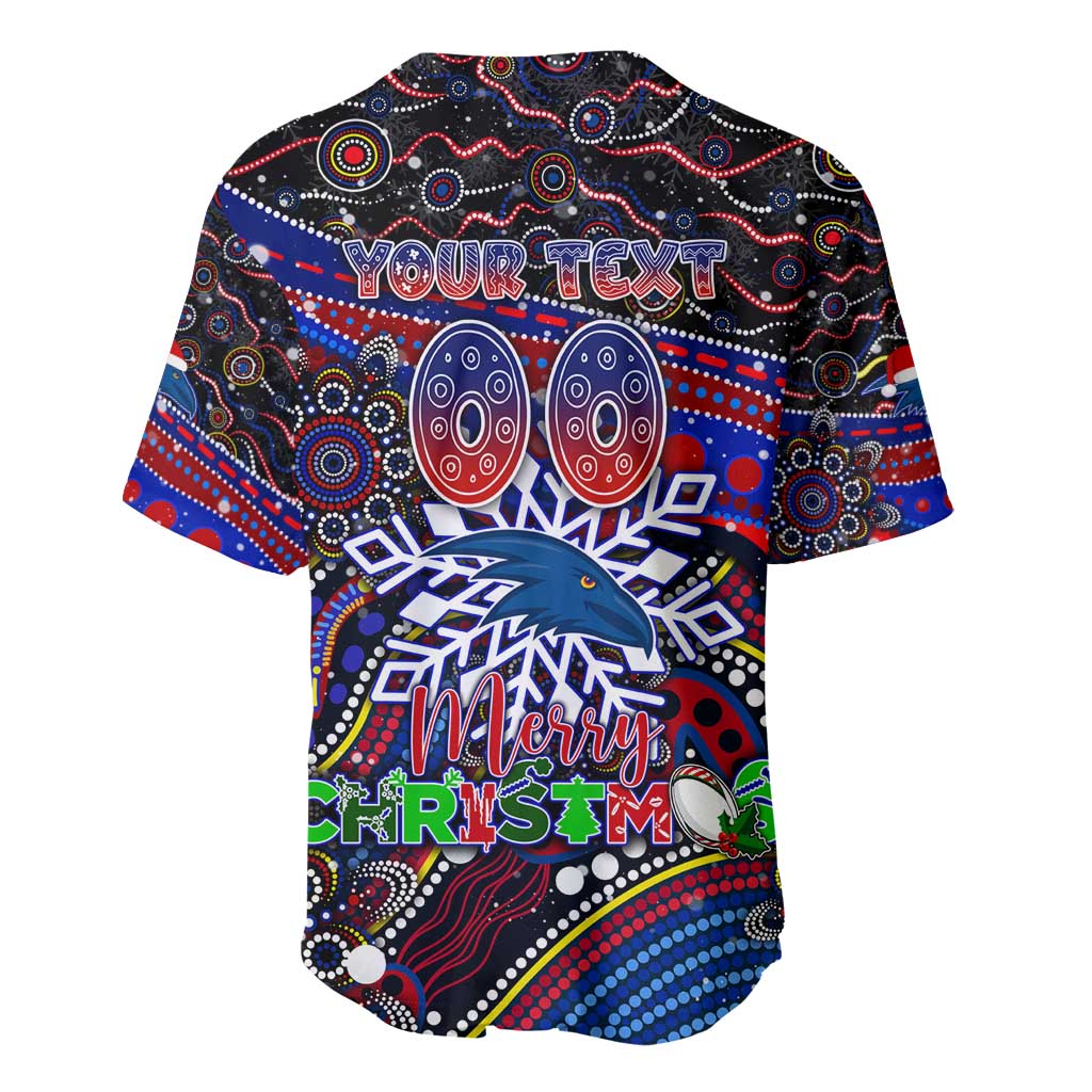 Merry Christmas AFL Adelaide Crows Baseball Jersey Aboriginal Santa Football Mascot