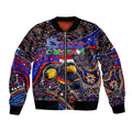 Merry Christmas AFL Adelaide Crows Bomber Jacket Aboriginal Santa Football Mascot