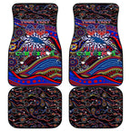 Merry Christmas AFL Adelaide Crows Car Mats Aboriginal Santa Football Mascot