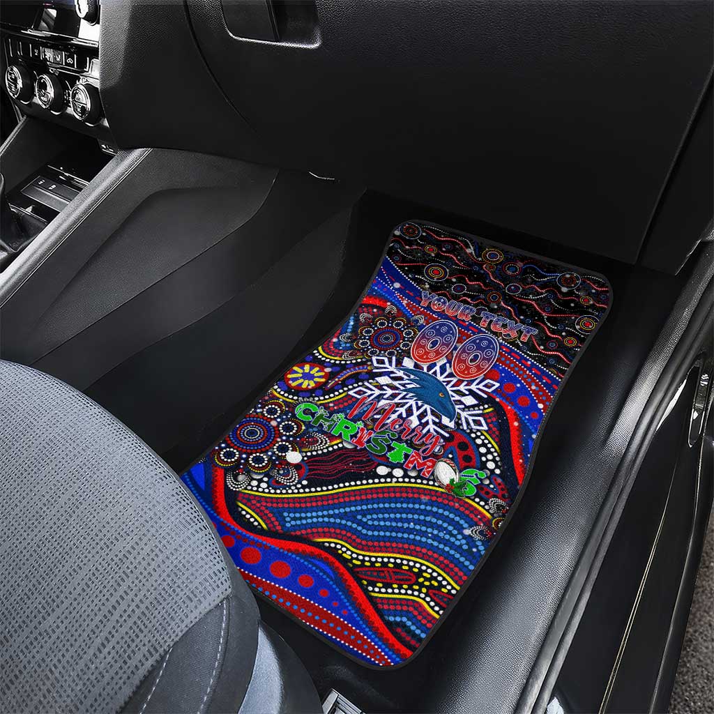 Merry Christmas AFL Adelaide Crows Car Mats Aboriginal Santa Football Mascot