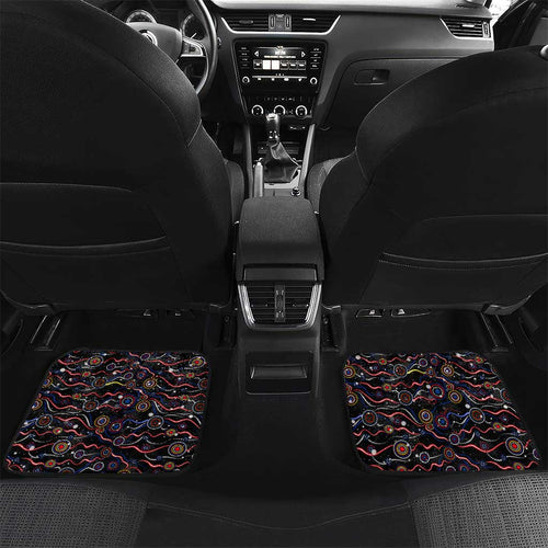 Merry Christmas AFL Adelaide Crows Car Mats Aboriginal Santa Football Mascot