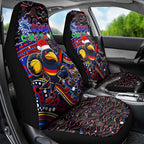 Merry Christmas AFL Adelaide Crows Car Seat Cover Aboriginal Santa Football Mascot