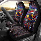 Merry Christmas AFL Adelaide Crows Car Seat Cover Aboriginal Santa Football Mascot