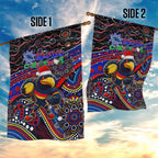 Merry Christmas AFL Adelaide Crows Garden Flag Aboriginal Santa Football Mascot