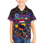 Merry Christmas AFL Adelaide Crows Hawaiian Shirt Aboriginal Santa Football Mascot