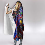 Merry Christmas AFL Adelaide Crows Hooded Blanket Aboriginal Santa Football Mascot