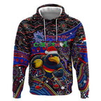 Merry Christmas AFL Adelaide Crows Hoodie Aboriginal Santa Football Mascot