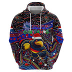 Merry Christmas AFL Adelaide Crows Hoodie Aboriginal Santa Football Mascot