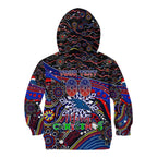 Merry Christmas AFL Adelaide Crows Kid Hoodie Aboriginal Santa Football Mascot