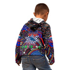 Merry Christmas AFL Adelaide Crows Kid Hoodie Aboriginal Santa Football Mascot