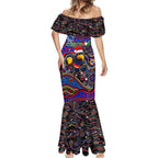Merry Christmas AFL Adelaide Crows Mermaid Dress Aboriginal Santa Football Mascot