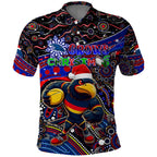 Merry Christmas AFL Adelaide Crows Polo Shirt Aboriginal Santa Football Mascot