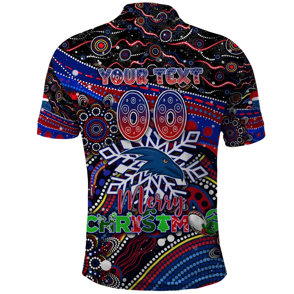 Merry Christmas AFL Adelaide Crows Polo Shirt Aboriginal Santa Football Mascot