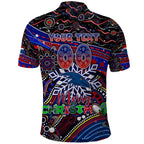 Merry Christmas AFL Adelaide Crows Polo Shirt Aboriginal Santa Football Mascot