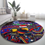 Merry Christmas AFL Adelaide Crows Round Carpet Aboriginal Santa Football Mascot