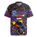 Merry Christmas AFL Adelaide Crows Rugby Jersey Aboriginal Santa Football Mascot