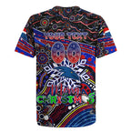 Merry Christmas AFL Adelaide Crows Rugby Jersey Aboriginal Santa Football Mascot