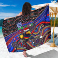 Merry Christmas AFL Adelaide Crows Sarong Aboriginal Santa Football Mascot