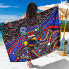 Merry Christmas AFL Adelaide Crows Sarong Aboriginal Santa Football Mascot