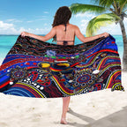 Merry Christmas AFL Adelaide Crows Sarong Aboriginal Santa Football Mascot