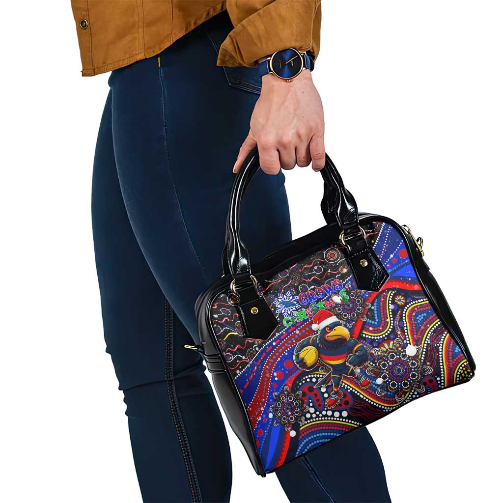 Merry Christmas AFL Adelaide Crows Shoulder Handbag Aboriginal Santa Football Mascot