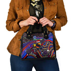 Merry Christmas AFL Adelaide Crows Shoulder Handbag Aboriginal Santa Football Mascot