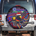 Merry Christmas AFL Adelaide Crows Spare Tire Cover Aboriginal Santa Football Mascot