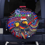 Merry Christmas AFL Adelaide Crows Spare Tire Cover Aboriginal Santa Football Mascot