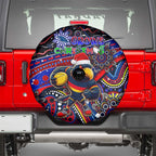 Merry Christmas AFL Adelaide Crows Spare Tire Cover Aboriginal Santa Football Mascot