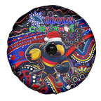 Merry Christmas AFL Adelaide Crows Spare Tire Cover Aboriginal Santa Football Mascot