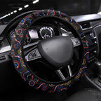 Merry Christmas AFL Adelaide Crows Steering Wheel Cover Aboriginal Santa Football Mascot