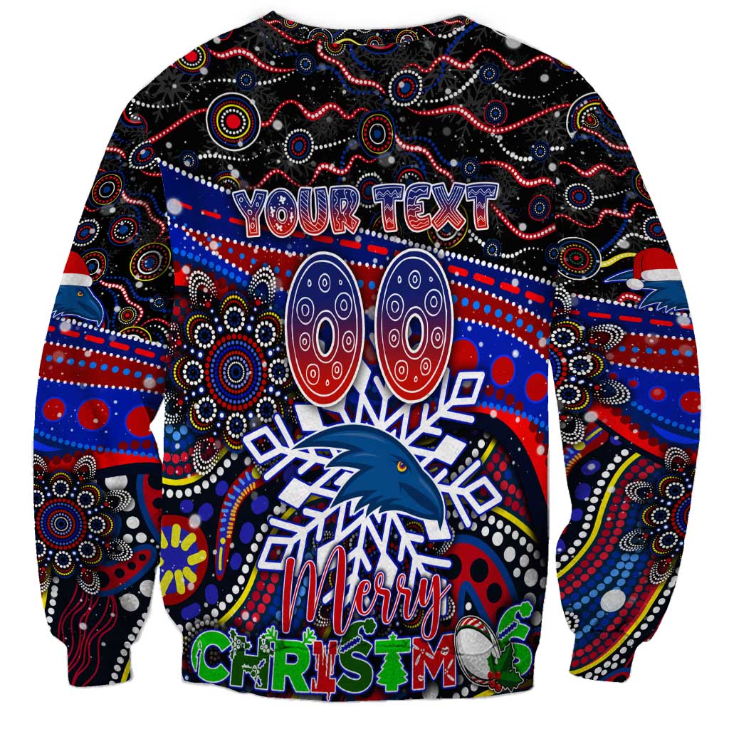 Merry Christmas AFL Adelaide Crows Sweatshirt Aboriginal Santa Football Mascot