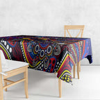Merry Christmas AFL Adelaide Crows Tablecloth Aboriginal Santa Football Mascot