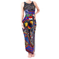 Merry Christmas AFL Adelaide Crows Tank Maxi Dress Aboriginal Santa Football Mascot