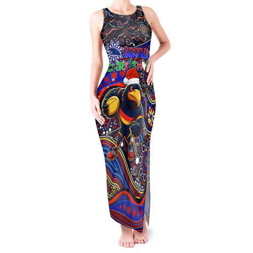 Merry Christmas AFL Adelaide Crows Tank Maxi Dress Aboriginal Santa Football Mascot