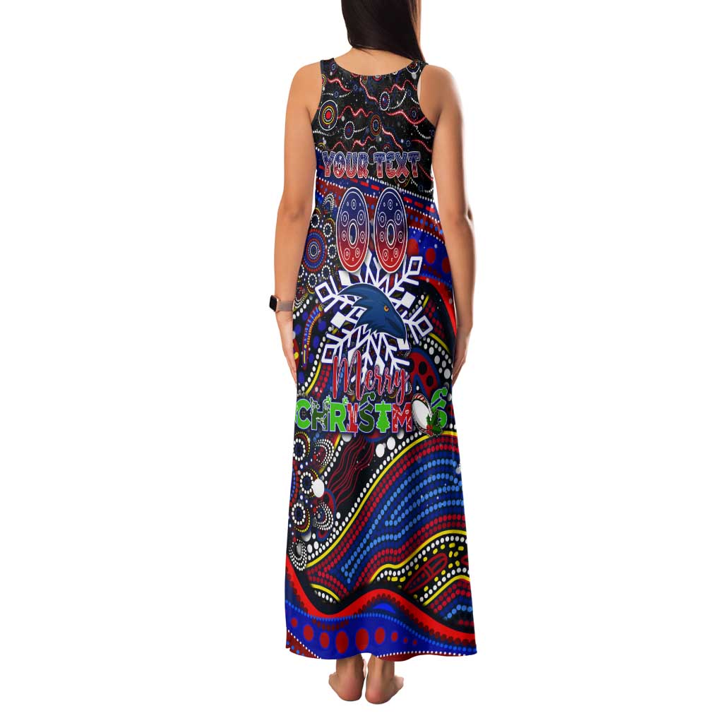 Merry Christmas AFL Adelaide Crows Tank Maxi Dress Aboriginal Santa Football Mascot
