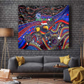 Merry Christmas AFL Adelaide Crows Tapestry Aboriginal Santa Football Mascot