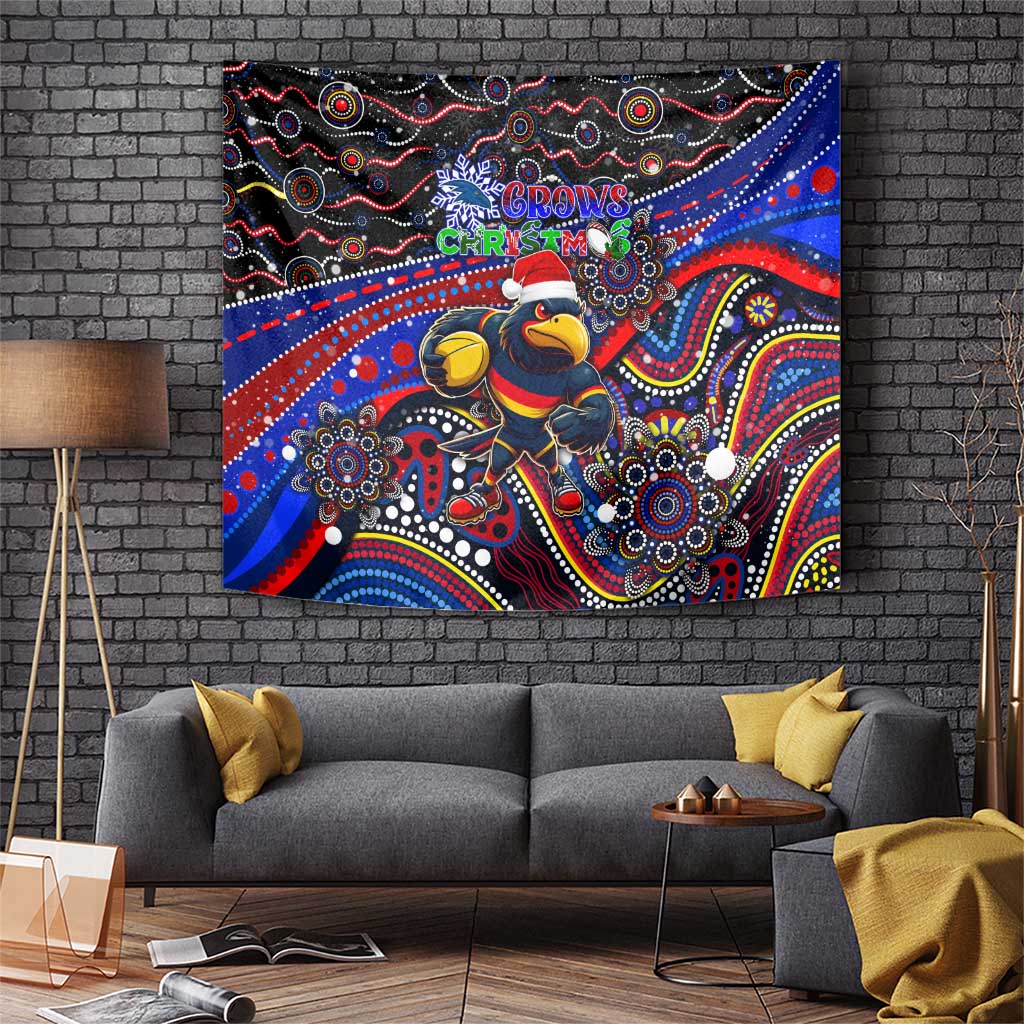 Merry Christmas AFL Adelaide Crows Tapestry Aboriginal Santa Football Mascot