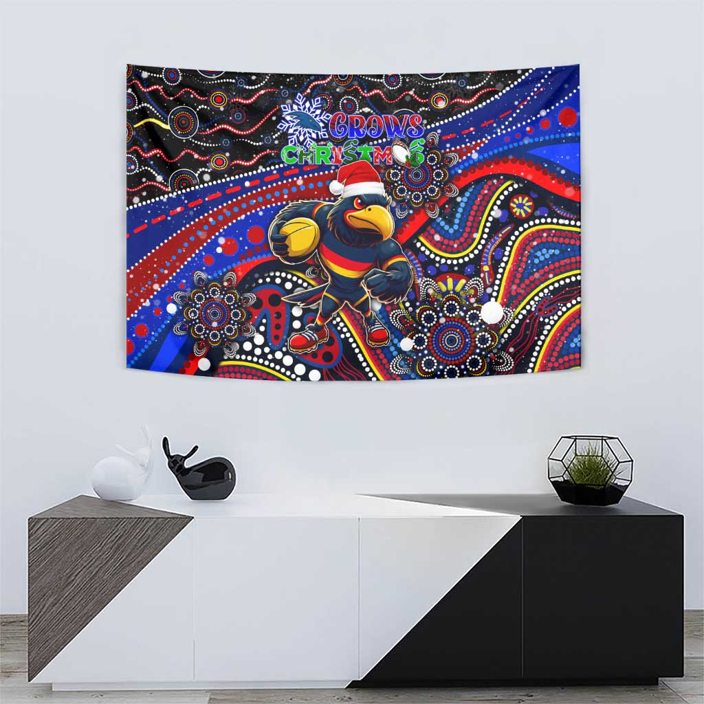 Merry Christmas AFL Adelaide Crows Tapestry Aboriginal Santa Football Mascot