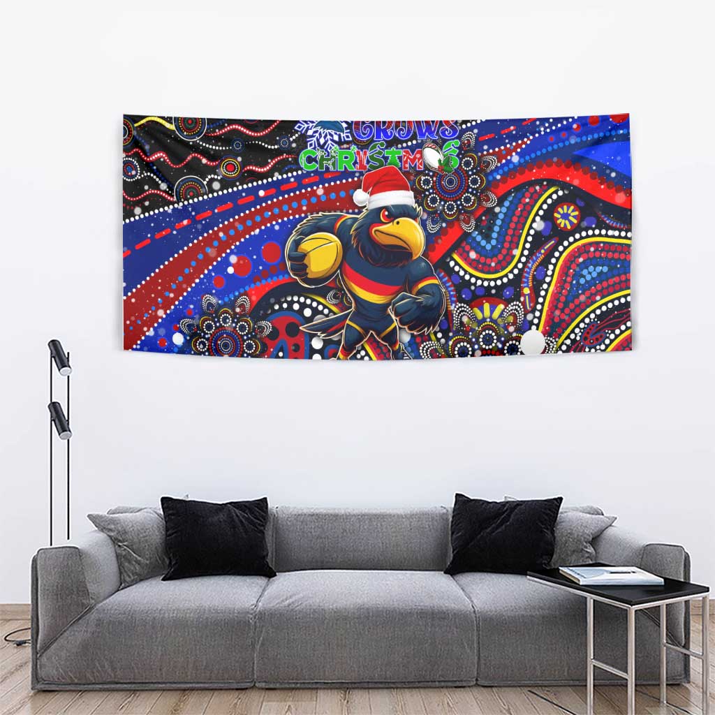 Merry Christmas AFL Adelaide Crows Tapestry Aboriginal Santa Football Mascot