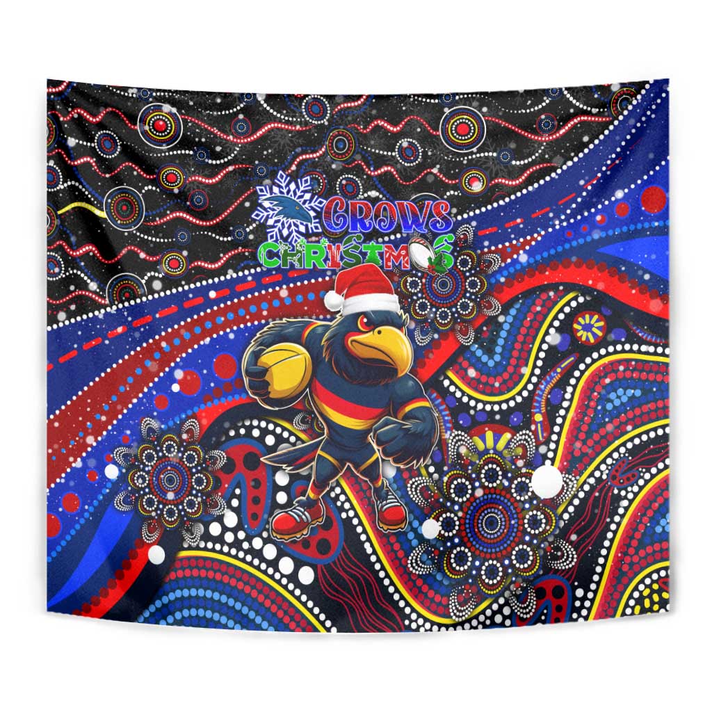 Merry Christmas AFL Adelaide Crows Tapestry Aboriginal Santa Football Mascot