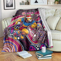 Merry Christmas AFL Brisbane Lions Blanket Aboriginal Santa Football Mascot